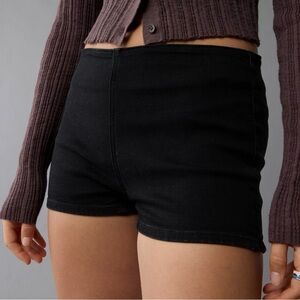 American Eagle Outfitters Black Women Micro Shorts, XL